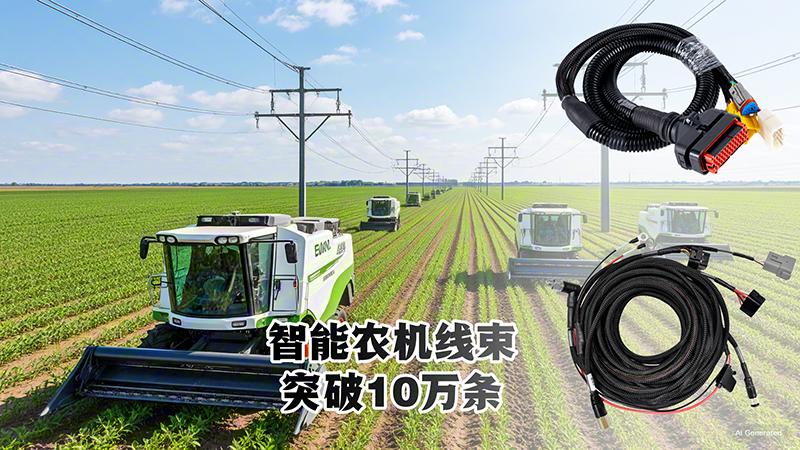 喜訊！蘇州凱佰樂智能農(nóng)機線束生產(chǎn)破10萬條